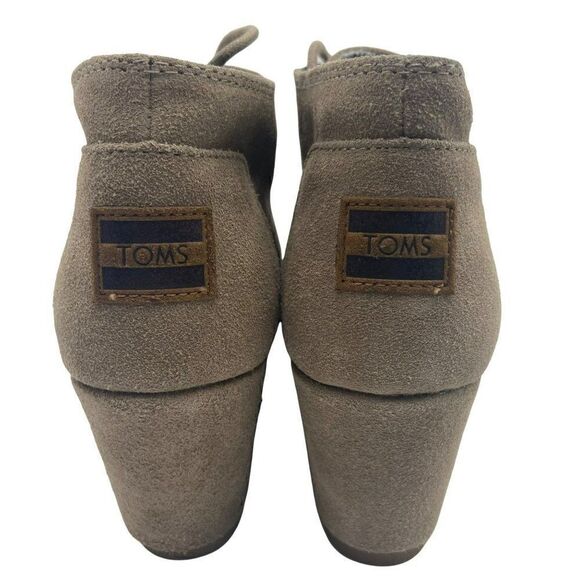 Toms Desert Wedge Booties Tan Size 7.5 - Picture 3 of 10